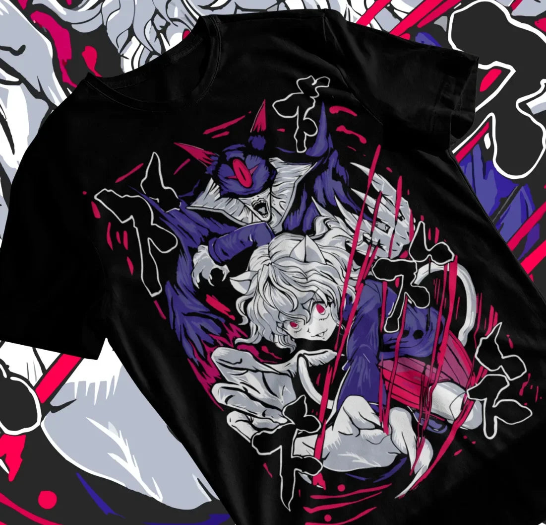 Here at Everythinganimee we have only the best anime merch! Free Global Shipping.
Unleash the aura of one of Hunter X Hunter's most intense characters with this Neferpitou T-shirt.