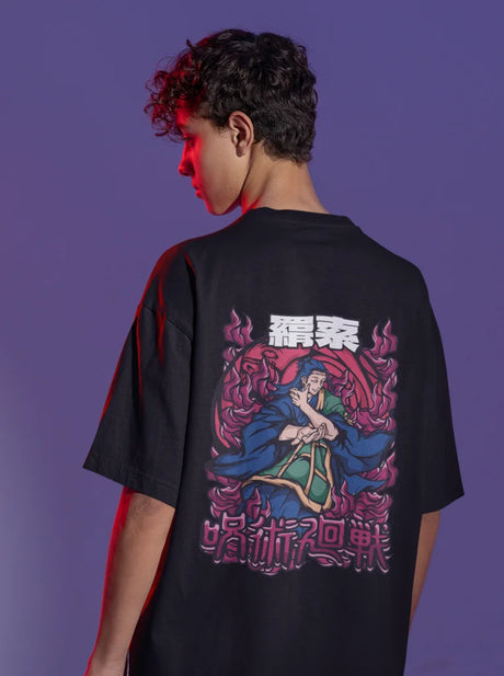 Immerse yourself in this striking Suguru Tee, perfect for anime fans. Looking for more Jujutsu Kaisen merch? Explore our full collection of anime merch now!