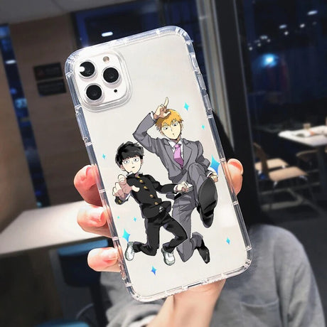 Elevate your phone's style and protection with the Shigeo & Teruk Phone Case | If you are looking for more Mob Psycho 100 Merch, We have it all!| Check out all our Anime Merch now!