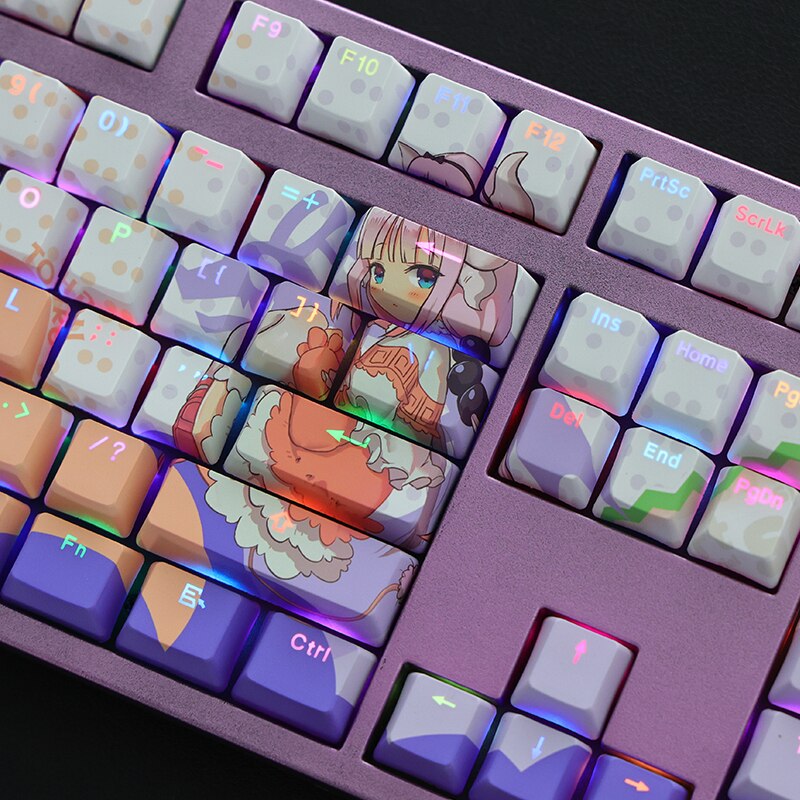 Cute Miss Kobayashi's Dragon Maid Keycaps