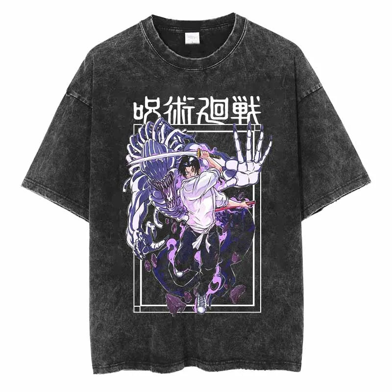 This tee captures the magic of Jujutsu Kaisen. If you're looking for more Jujutsu Kaisen merch, we have it all! Check out our anime merch now—free shipping!