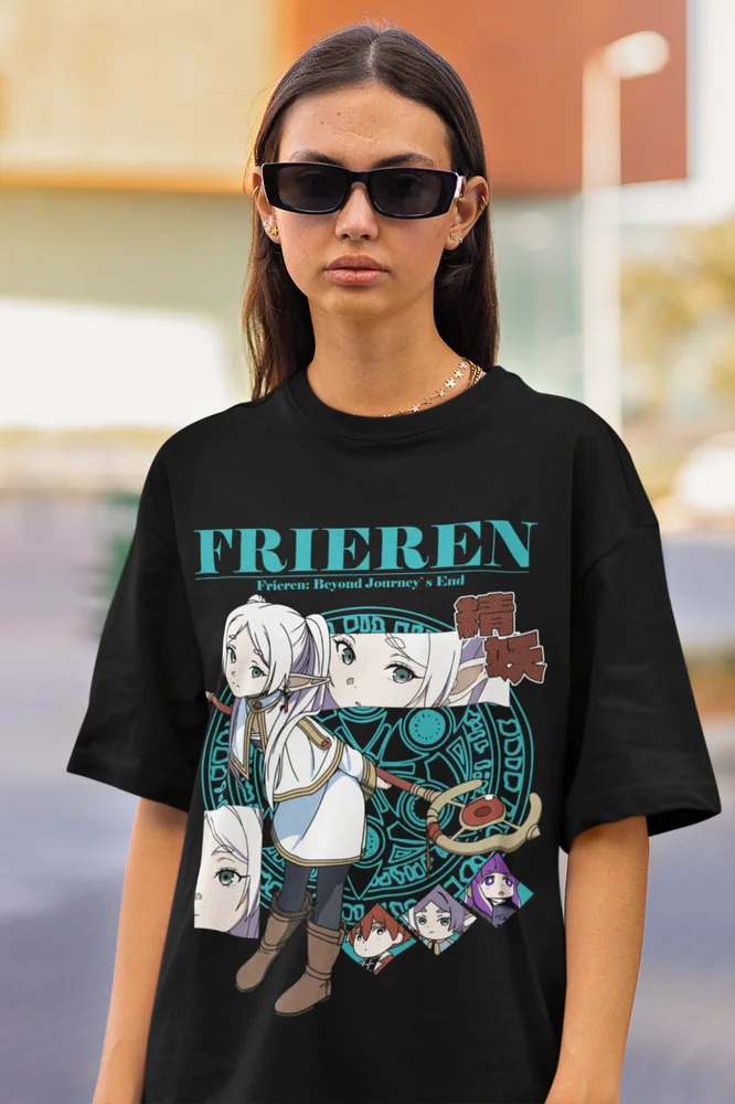 This tee captures the magic of Frieren. If you're looking for more Frieren Beyond Journey’s merch, we have it all! Check out our anime merch now—free shipping!