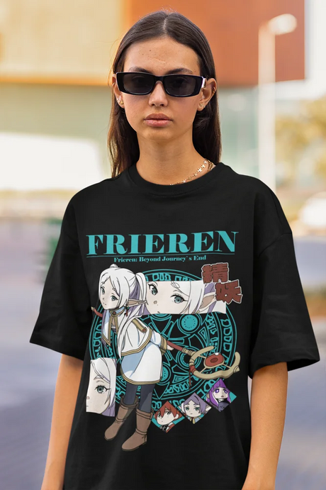 This tee captures the magic of Frieren. If you're looking for more Frieren Beyond Journey’s merch, we have it all! Check out our anime merch now—free shipping!