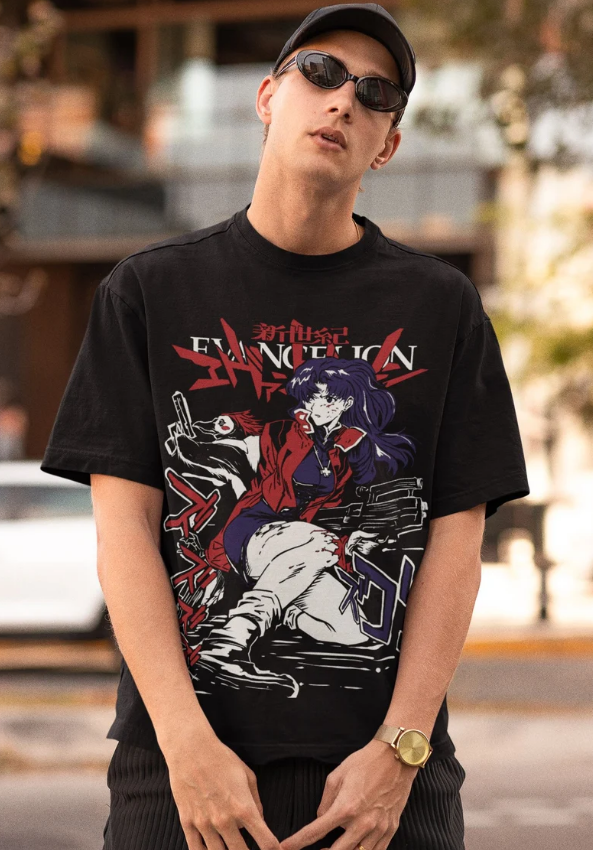 This tee captures the magic of Misato Katsuragi. If you're looking for more Neon Genesis merch, we have it all! Check out our anime merch now—free shipping!