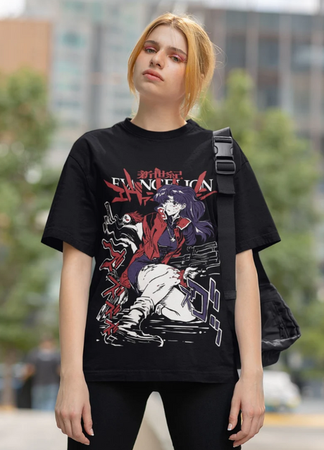 This tee captures the magic of Misato Katsuragi. If you're looking for more Neon Genesis merch, we have it all! Check out our anime merch now—free shipping!