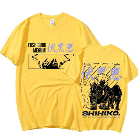 This shirt captures the magic of Fushiguro. If you're looking for more Jujutsu Kaisen merch, we have it all! Check out our anime merch now—free shipping!