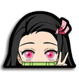 Here at Everythinganimee we only have the best shirts in the world! Unleash your inner demon with this fierce Nezuko Kamado sticker, capturing her fiery attitude in a bold and rebellious pose. Perfect for true Demon Slayer fans, this high-quality sticker stands out with vivid colors and intricate details,