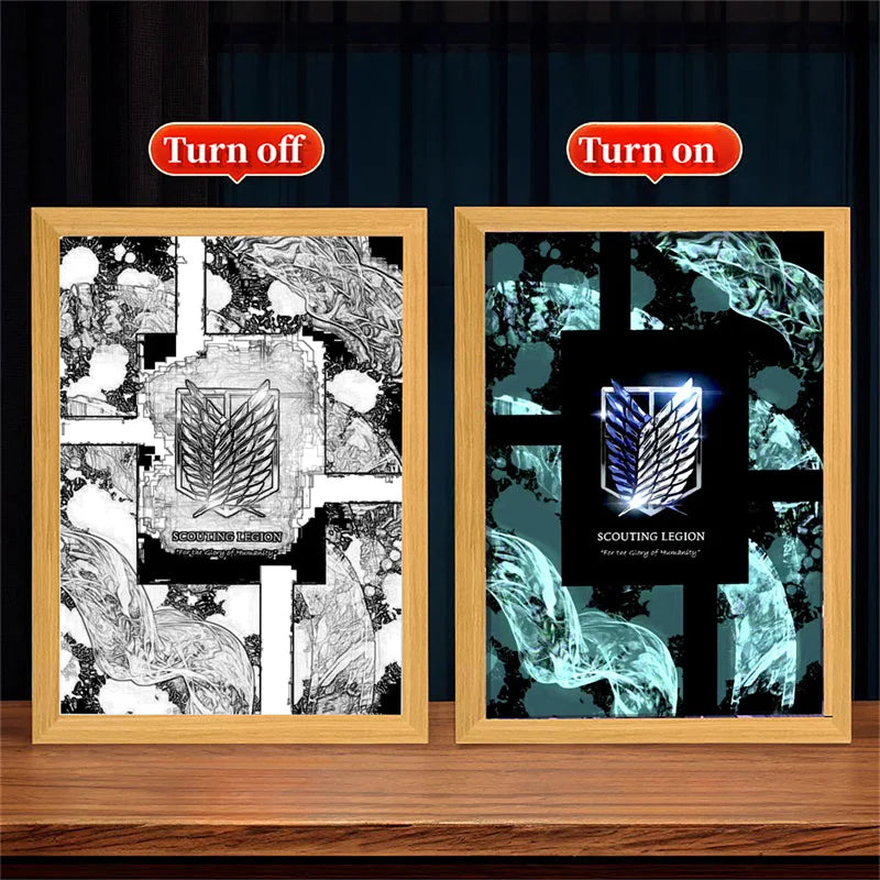 This lightbox captures the Attack on Titan. If you're looking for more Attack on Titan merch, we have it all! Check out our anime merch now—free shipping!