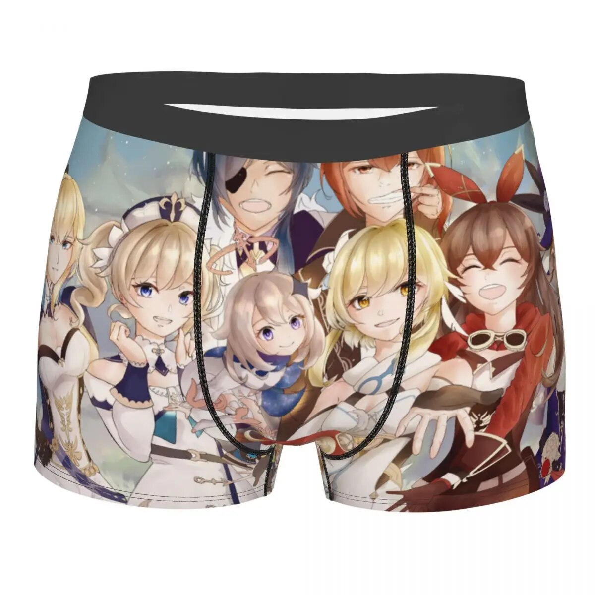 These boxer shorts feature a variety of beloved Genshin Impact characters. If you are looking for more Genshin Impact Merch, We have it all! | Check out all our Anime Merch now!