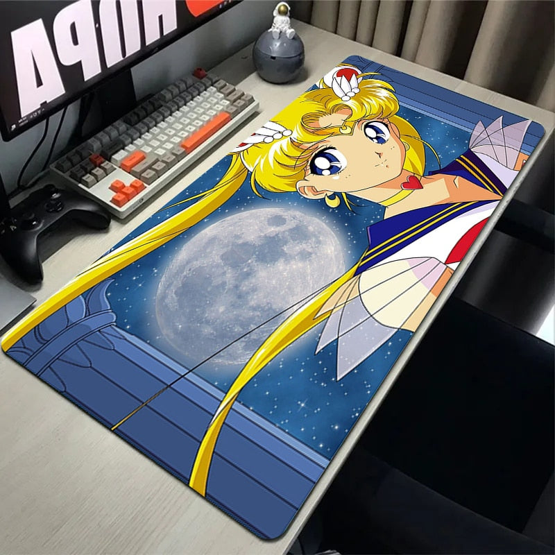 This mouse pad captures the magic of Sailor Moon. If you're looking for more Sailor Moon merch, we have it all! Check out our anime merch now—free shipping!