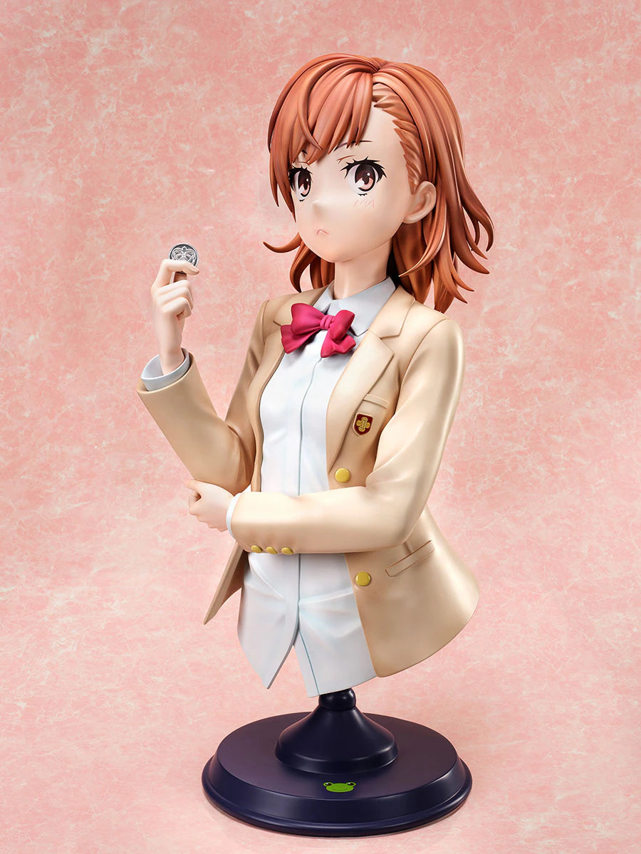 Original A Certain Scientific Railgun Anime Figure Misaka Mikoto 82Cm PVC Model Toys 1/1 of The Bust Figure Toaru Kagaku, everythinganimee