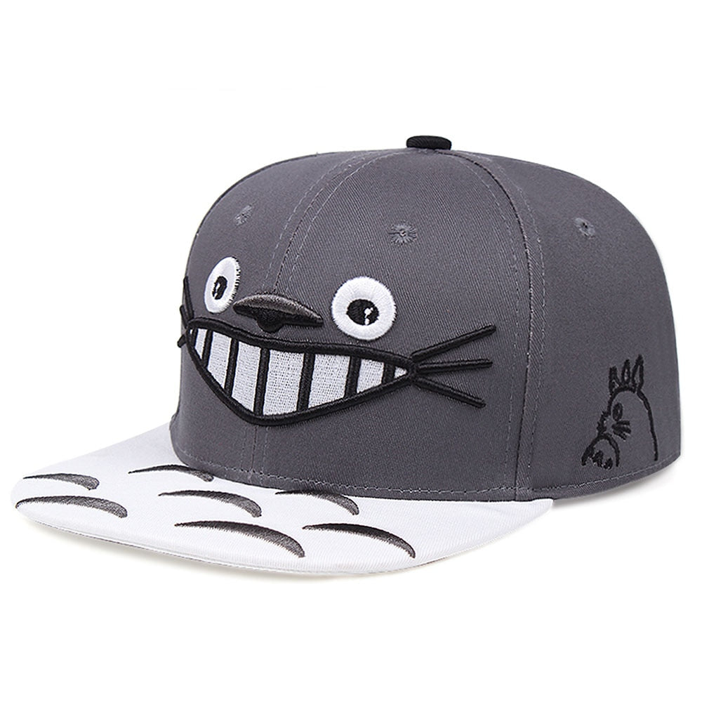 Anime Embroidery Snapback Hat Men Women Totoro Cosplay Adjustable Baseball Caps hip hop Headwear gorras bone Everythinganimee, anime merch, anime gear, anime, anime stuff, buy anime, Manga Otaku Cosplay Japan Animation Shonen Shoujo Seinen Shojo Mecha Fandom Subtitle Dubbed Fanart MyAnimeList MangaStream Studio Ghibli