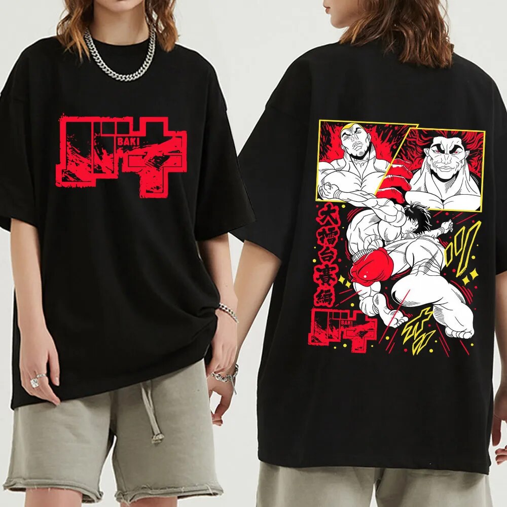 This t-shirt is designed for fans who embrace strength and determination. | If you are looking for more Baki the Grappler Merch, We have it all!| Check out all our Anime Merch now!
