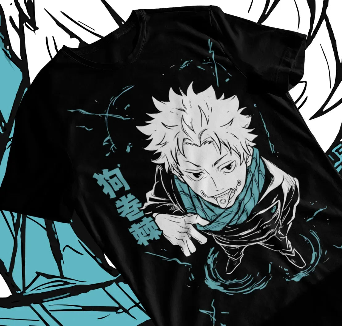 Here at Everythinganimee we have only the best anime merch! Free Global Shipping.
Channel the unique curse speech abilities of Inumaki Toge with this standout Jujutsu Kaisen T-shirt. This tee is perfect for fans of the enigmatic sorcerer known for his distinctive speech and powerful cursed energy.