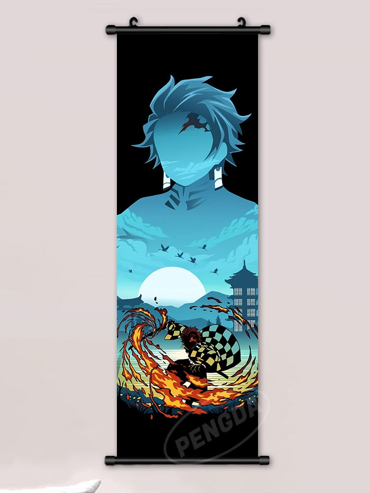 This canvas captures the magic of Demon Slayer. If you're looking for more Demon Slayer merch, we have it all! Check out our anime merch now—free shipping!