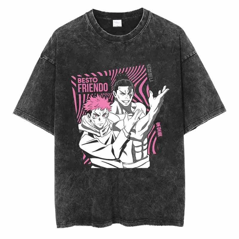 This tee captures the magic of Jujutsu Kaisen. If you're looking for more Jujutsu Kaisen merch, we have it all! Check out our anime merch now—free shipping!