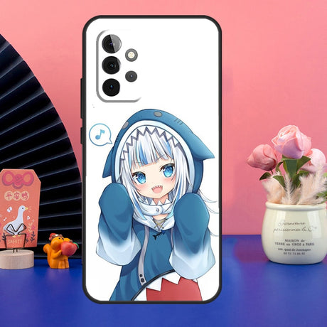 Gawr Gura Hololive Anime Case For Samsung Galaxy A54 A34 A24 A14 A73 A53 A33 A23 A13 A52 A32 A22 A12 A51 A71 Cover, everythinganimee