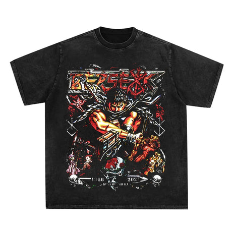 This tee captures the magic of Guts. If you're looking for more Berserk merch, we have it all! Check out our anime merch now—free shipping!