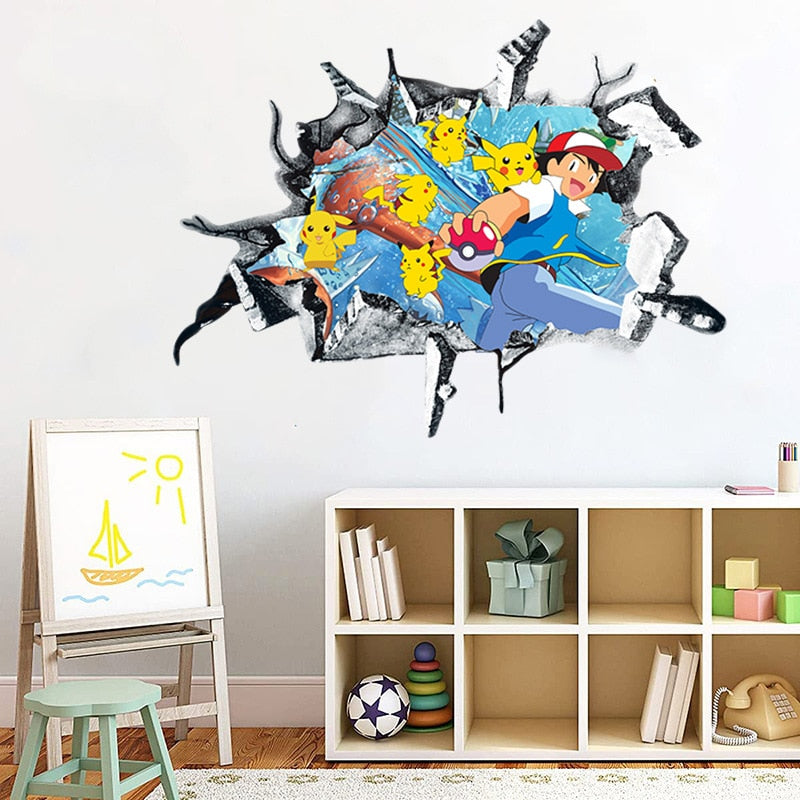 Pokemon 3D Wall Stickers