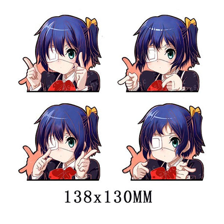 These sticker capture the charm of Rikka. Love, Chunibyo & Other Delusions! fans—don’t miss out. Explore our anime merch now with free shipping included!