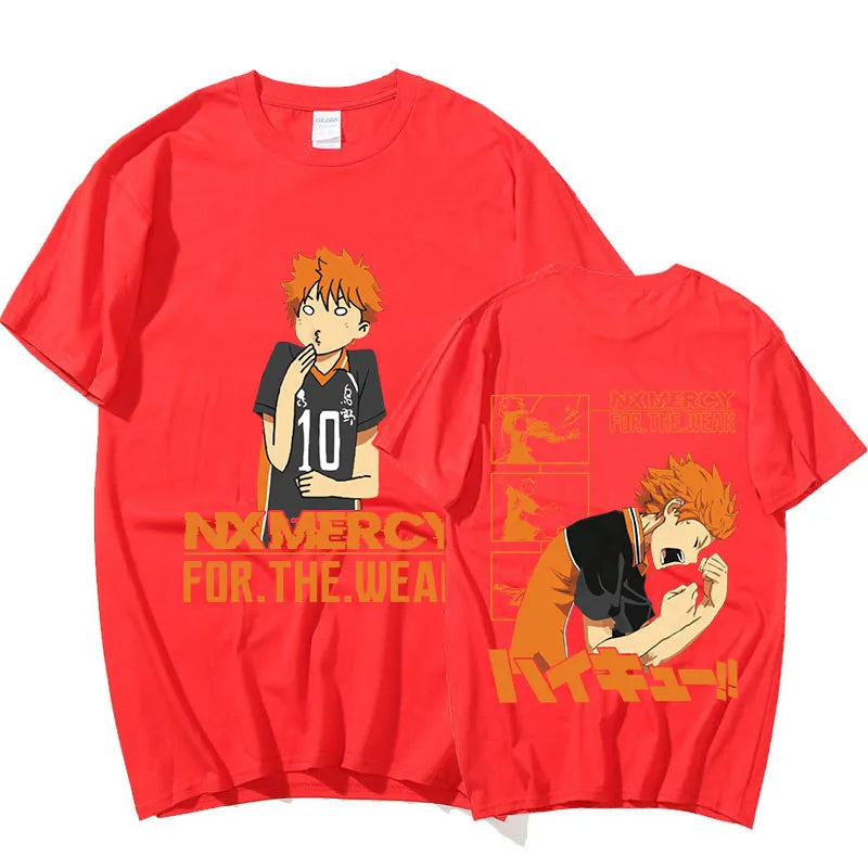 Dive into the fast-paced world of volleyball with our Haikyuu Hinata Shoyo T-Shirts| If you are looking for more Haikyuu Merch, We have it all! | Check out all our Anime Merch now!