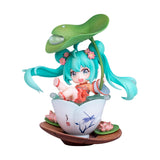 Explore Miku figure, adorned with floral patterns complementing a traditionally designed Japanese teacup. If you are looking for more Vocaloid, We have it all! | Check out all our Anime Merch now!