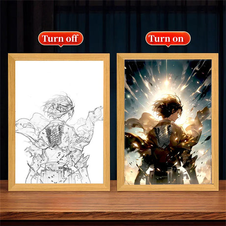 This lightbox captures the Attack on Titan. If you're looking for more Attack on Titan merch, we have it all! Check out our anime merch now—free shipping!