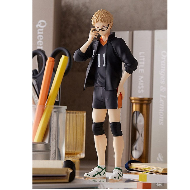 This figurine captures the magic of Kei Tsukishima. If you're looking for more Haikyuu!! merch, we have it all! Check out our anime merch now—free shipping!