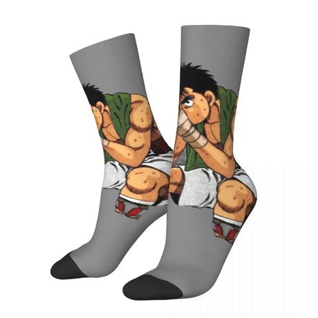 These socks capture the essence ofMakunouchi , the legendary boxer. If you are looking for Hajime No Ippo Merch, We have it all! | check out all our Anime Merch now!