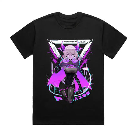 Here at Everythinganimee we have the best anime shirts in the world.
Step into the future with the electrifying MotherV3 Cyberwear Tee, showcasing a bold and powerful character design straight from the cyber world.