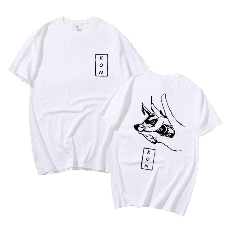 Chainsaw Man Hayakawa Aki Fox Devil Kon Print T-Shirt