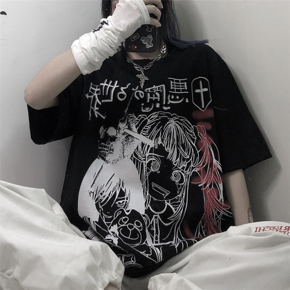 This tees captures the magic of Anime. If you're looking for more Anime merch, we have it all! Check out our anime merch now—free shipping!