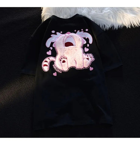 Dive into a world where cute meets comfort with our Kitten Plush T-shirt. If you are looking for more Kitten Anime Merch, We have it all!| Check out all our Anime Merch now!