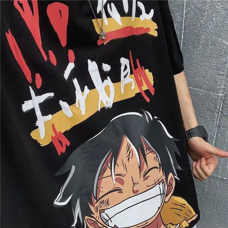 This tee captures the magic of Monkey D. Luffy. If you're looking for more One Piece merch, we have it all! Check out our anime merch now—free shipping!