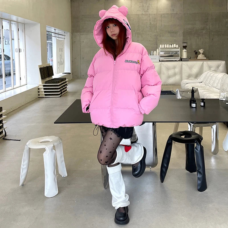 Embrace the cold in style with this adorable Kirby-themed winter jacket.| If you are looking for more Kirby Merch, We have it all! | Check out all our Anime Merch now!