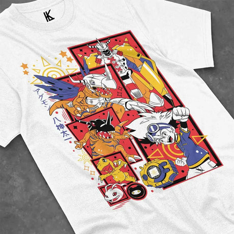 Here at Everythinganimee we have the best anime shirts in the world.
Dive back into the digital world with this vibrant Angemon tee! Featuring a bold and action-packed design, this shirt celebrates the Digimon you know and love.
