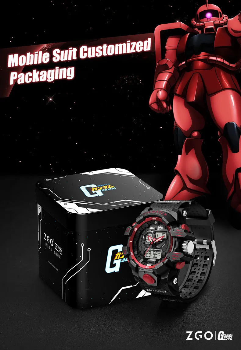 This watch captures the magic of Gundam. If you're looking for more Gundam merch, we have it all! Check out our anime merch now—free shipping!