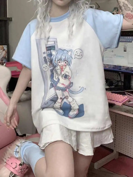 Wear the hottest anime shirt today with our E-Girl Kawaii Anime Shirts | If you are looking for more Kawaii Anime Merch, We have it all!| Check out all our Anime Merch now! 
