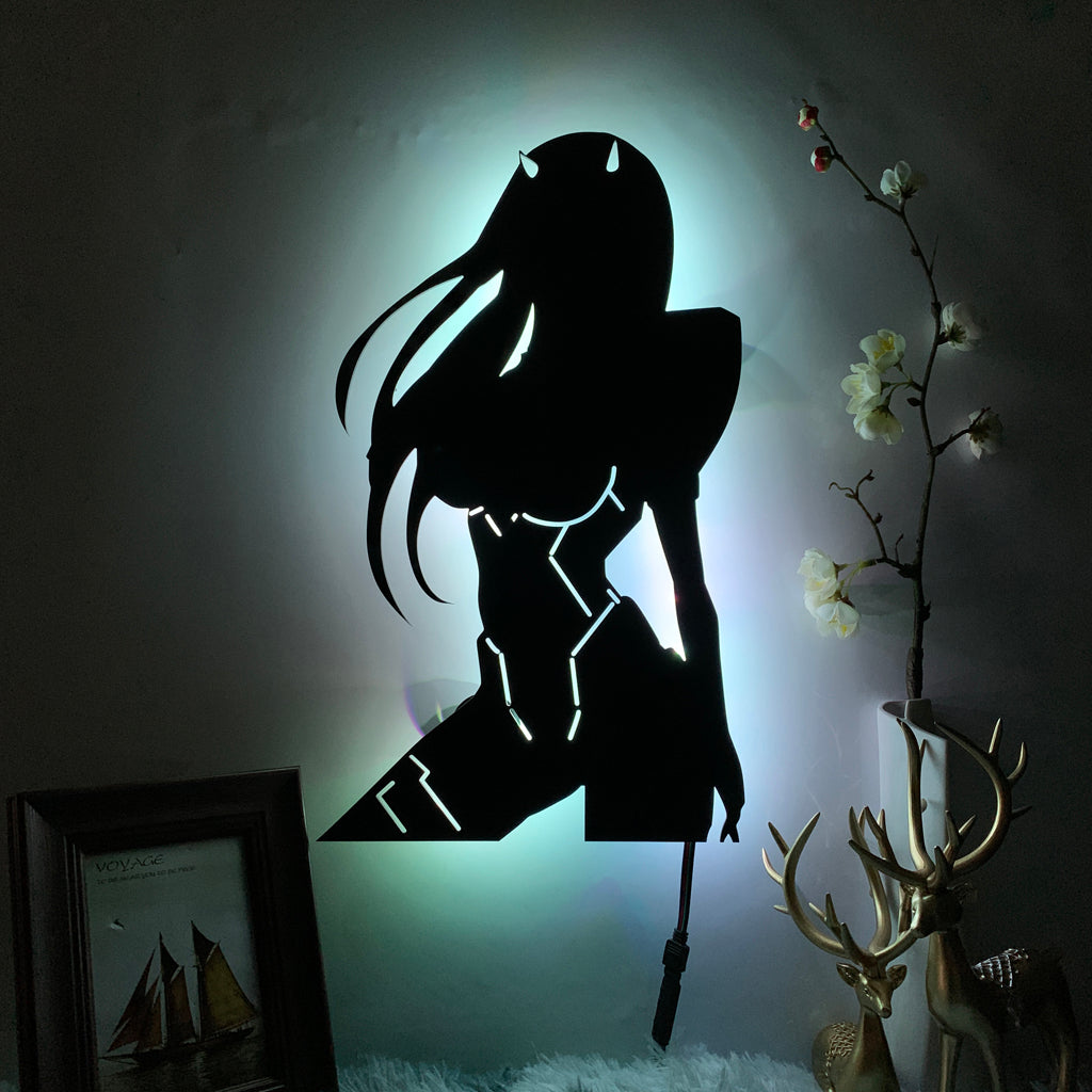 Darling in the Franxx: Zero Two Silhouette Wall Lamp