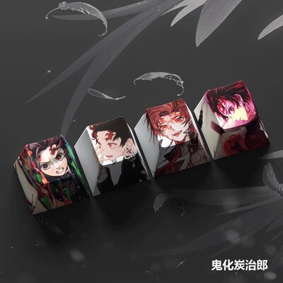 4-Piece Demon Slayer Keycaps Set