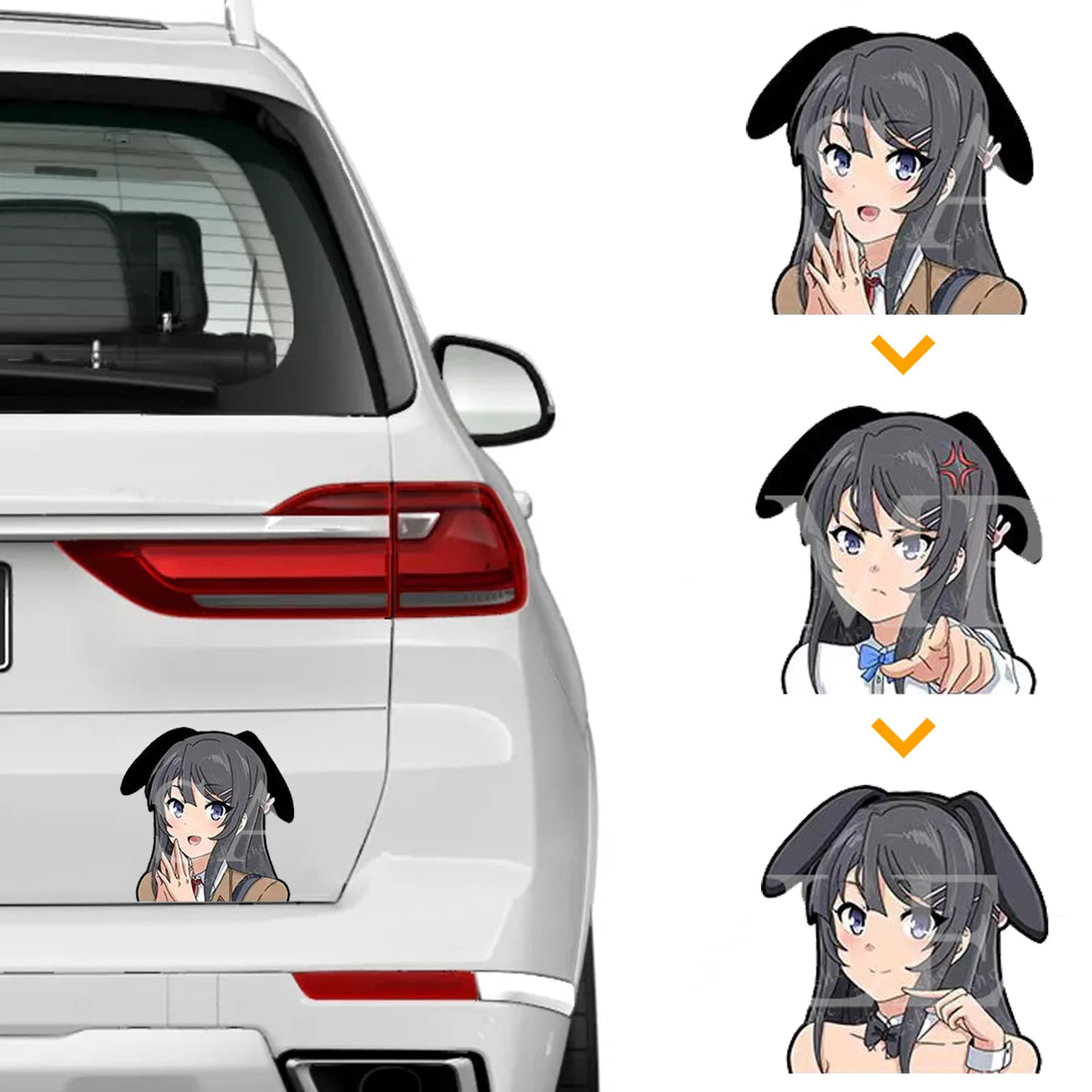 Each sticker is designed to reflect Mai's character in a stunning 3D format. If you are looking for more Rascal Merch, We have it all! | Check out all our Anime Merch now!
