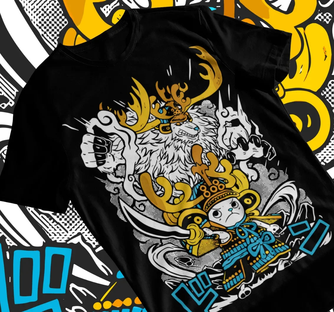 This tee captures the magic of Tony Chopper. If you're looking for more One Piece merch, we have it all! Check out our anime merch now—free shipping!