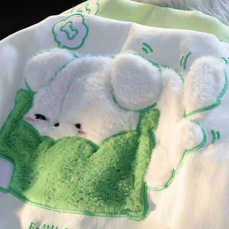 Dive into a world where cute meets comfort with our Dog Plush Embroidered T-shirt. If you are looking for more Dog Anime Merch, We have it all!| Check out all our Anime Merch now!