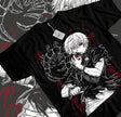 Here at Everythinganimee we have the best anime shirts in the world. 
Step into the dark world of Tokyo Ghoul with the Kaneki Ghoul Reaper Tee. This striking shirt features Ken Kaneki in his powerful half-ghoul form, showcasing his iconic kagune and red ghoul eye.