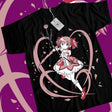 This tee captures the magic of Madoka. If you're looking for more Puella Magi Madoka Magica  merch, we have it all! Check out our anime merch now—free shipping!
