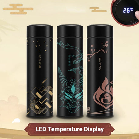 Genshin Impact LED Temperature Display Thermos Cups