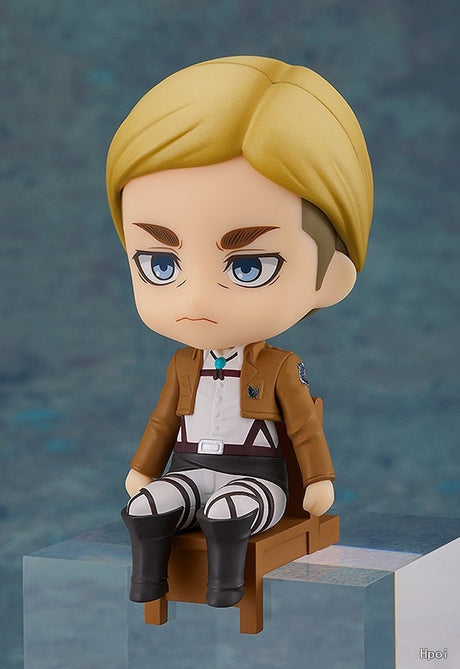 This figurine shows Erwin intense blue eyes & iconic Survey Corps cloak. If you are looking for more Attack On Titan Merch, We have it all! | Check out all our Anime Merch now!