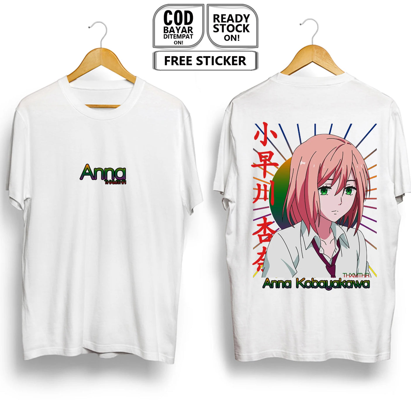 Here at Everythinganimee we have the best anime shirts in the world.
Step into the world of Anna Kobayakawa with this sleek and minimalist tee. Featuring her vibrant design on the back, this shirt captures her serene expression in stunning detail.