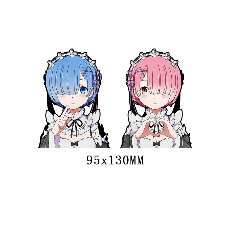 Rem Ram Re Zero Motion Sticker