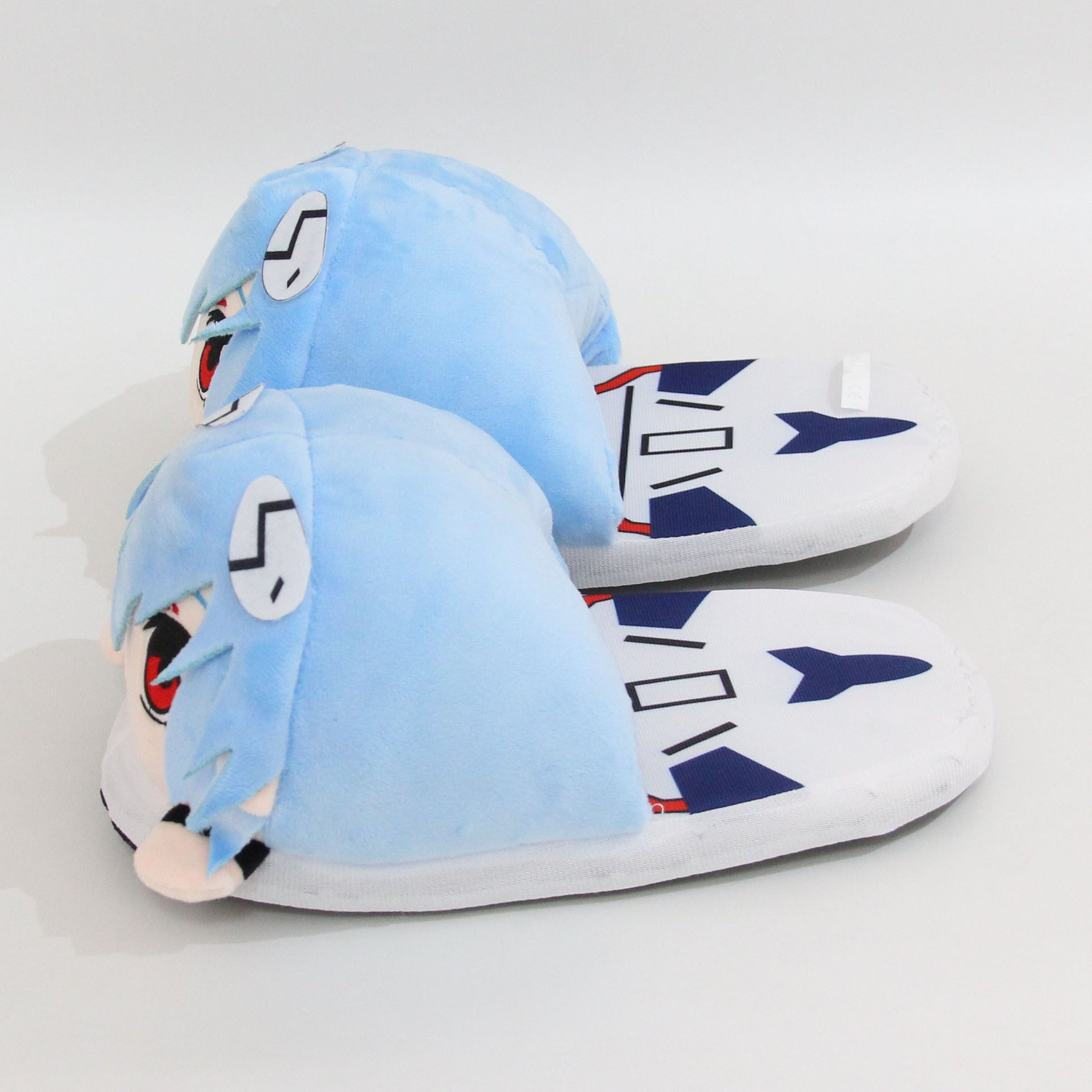 Wear the cutest slippers ever, Our Rei Ayanami Slippers are to die for! |  If you are looking for more Neon Genesis Evangelion Merch, We have it all! | Check out all our Anime Merch now!